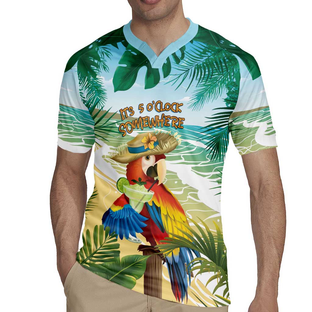 Aloha Hawaii It's 5 o'clock Somewhere Rugby Jersey LT7 - Polynesian Pride