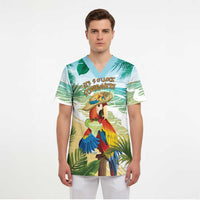 Aloha Hawaii It's 5 o'clock Somewhere Scrub Top LT7 - Polynesian Pride