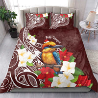 Felis Pasgua Guam Bedding Set Christmas Sihek Kingfisher with Guasali LT7 - Polynesian Pride