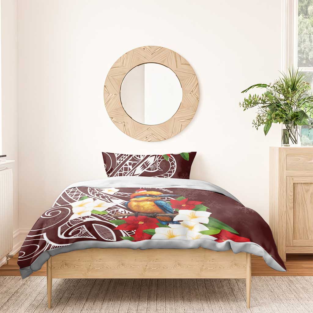 Felis Pasgua Guam Bedding Set Christmas Sihek Kingfisher with Guasali LT7 - Polynesian Pride