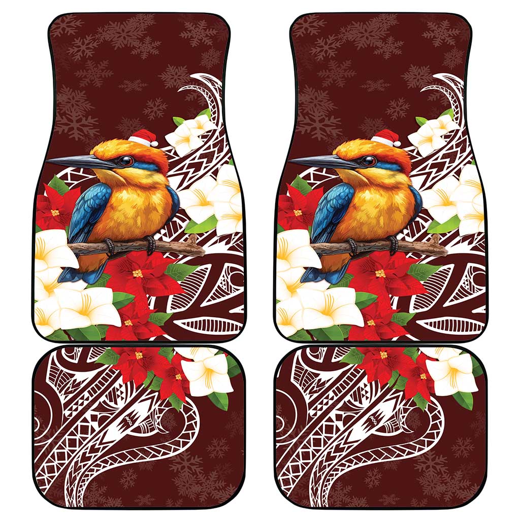 Felis Pasgua Guam Car Mats Christmas Sihek Kingfisher with Guasali LT7 - Polynesian Pride
