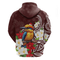Felis Pasgua Guam Hoodie Christmas Sihek Kingfisher with Guasali LT7 - Polynesian Pride