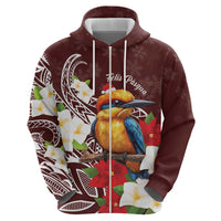 Felis Pasgua Guam Hoodie Christmas Sihek Kingfisher with Guasali LT7 - Polynesian Pride