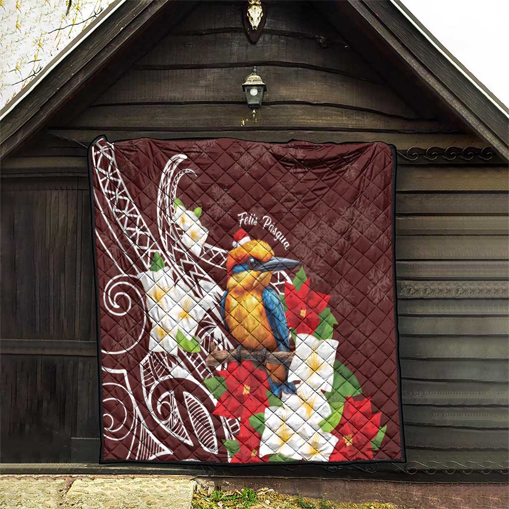 Felis Pasgua Guam Quilt Christmas Sihek Kingfisher with Guasali LT7 - Polynesian Pride