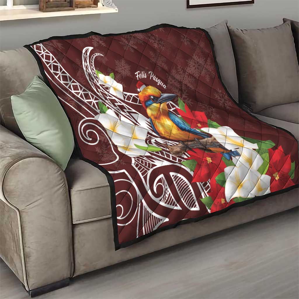 Felis Pasgua Guam Quilt Christmas Sihek Kingfisher with Guasali LT7 - Polynesian Pride