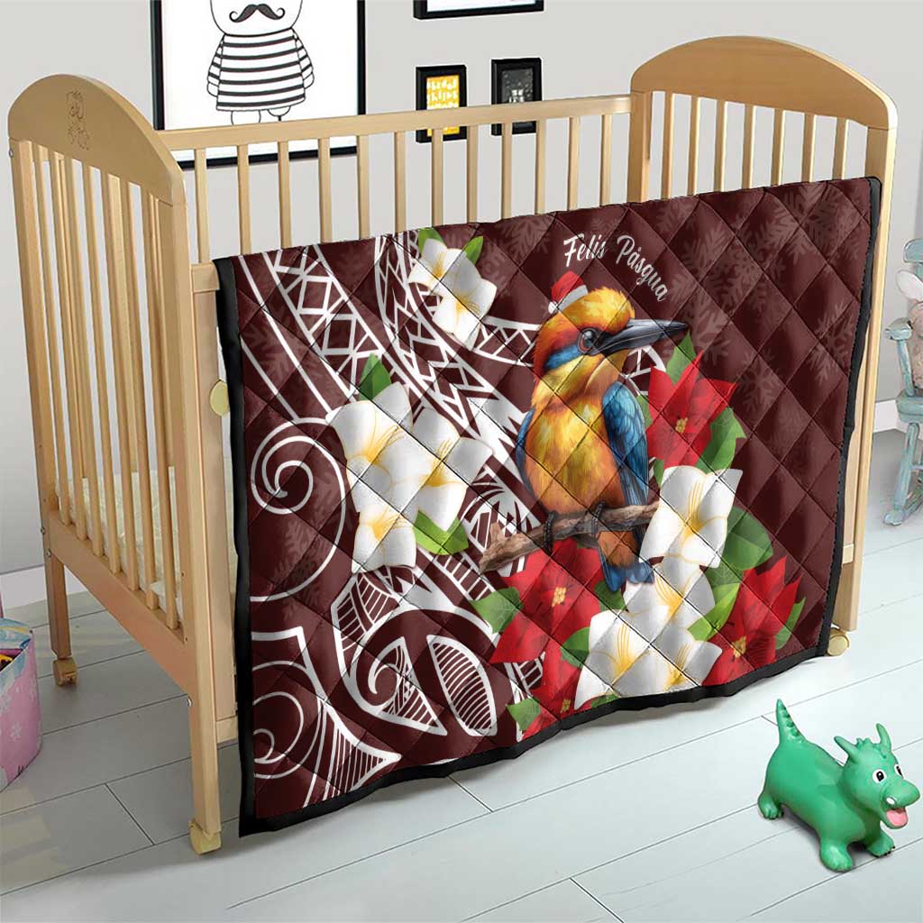 Felis Pasgua Guam Quilt Christmas Sihek Kingfisher with Guasali LT7 - Polynesian Pride