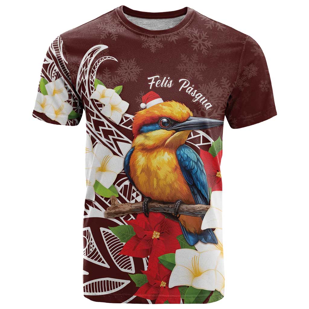 Felis Pasgua Guam T Shirt Christmas Sihek Kingfisher with Guasali