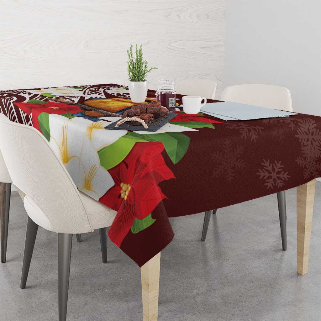 Felis Pasgua Guam Tablecloth Christmas Sihek Kingfisher with Guasali LT7 - Polynesian Pride