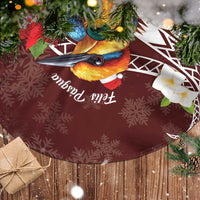 Felis Pasgua Guam Tree Skirt Christmas Sihek Kingfisher with Guasali LT7 - Polynesian Pride