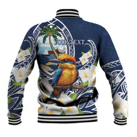 Hafa Adai Guam Baseball Jacket Sihek Guam Kingfisher with Guasali LT7 - Polynesian Pride