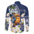 Hafa Adai Guam Family Matching Puletasi and Hawaiian Shirt Sihek Guam Kingfisher with Guasali