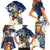 Hafa Adai Guam Family Matching Short Sleeve Bodycon Dress and Hawaiian Shirt Sihek Guam Kingfisher with Guasali