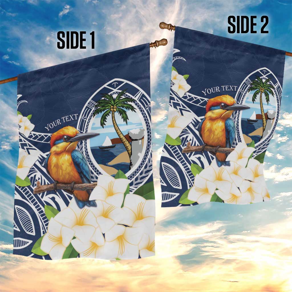 Hafa Adai Guam Garden Flag Sihek Guam Kingfisher with Guasali LT7 - Polynesian Pride