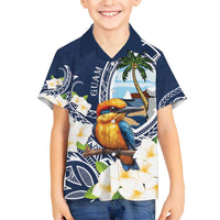 Hafa Adai Guam Hawaiian Shirt Sihek Guam Kingfisher with Guasali LT7 - Polynesian Pride