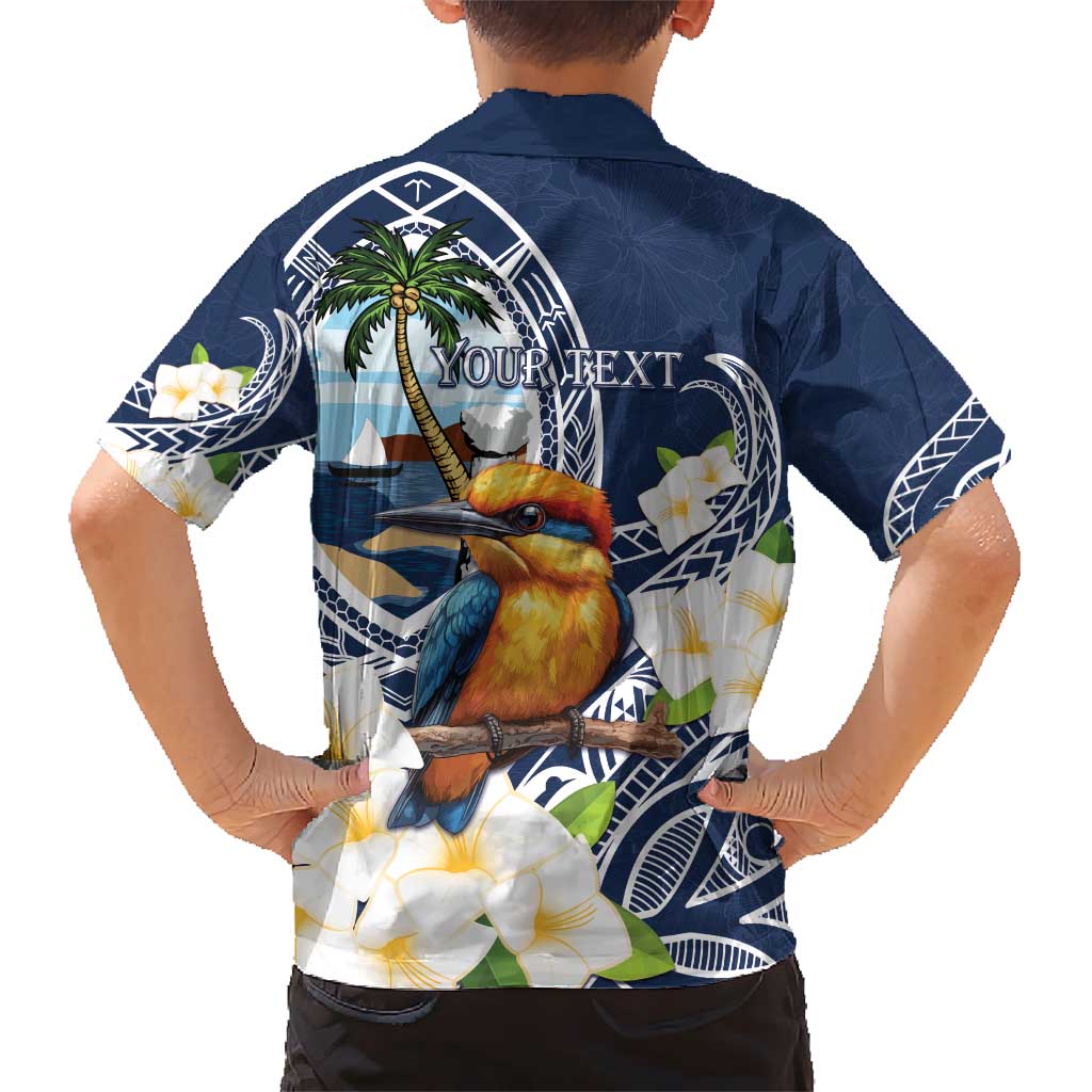 Hafa Adai Guam Hawaiian Shirt Sihek Guam Kingfisher with Guasali LT7 - Polynesian Pride