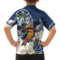 Hafa Adai Guam Hawaiian Shirt Sihek Guam Kingfisher with Guasali LT7 - Polynesian Pride