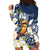 Hafa Adai Guam Hoodie Dress Sihek Guam Kingfisher with Guasali