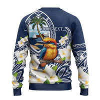 Hafa Adai Guam Ugly Christmas Sweater Sihek Guam Kingfisher with Guasali LT7 - Polynesian Pride