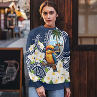 Hafa Adai Guam Ugly Christmas Sweater Sihek Guam Kingfisher with Guasali LT7 - Polynesian Pride