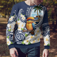 Hafa Adai Guam Ugly Christmas Sweater Sihek Guam Kingfisher with Guasali LT7 - Polynesian Pride