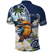 Hafa Adai Guam Polo Shirt Sihek Guam Kingfisher with Guasali LT7 - Polynesian Pride