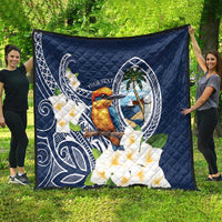 Hafa Adai Guam Quilt Sihek Guam Kingfisher with Guasali LT7 - Polynesian Pride