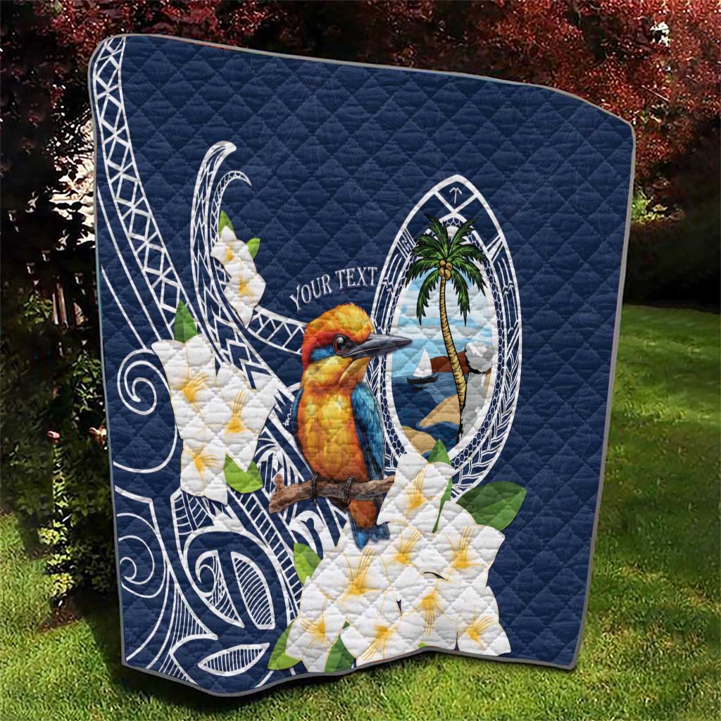 Hafa Adai Guam Quilt Sihek Guam Kingfisher with Guasali LT7 - Polynesian Pride