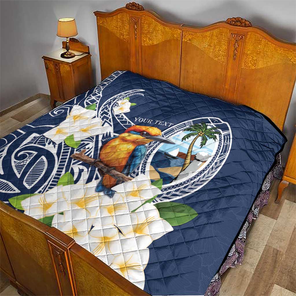 Hafa Adai Guam Quilt Sihek Guam Kingfisher with Guasali LT7 - Polynesian Pride