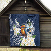 Hafa Adai Guam Quilt Sihek Guam Kingfisher with Guasali LT7 - Polynesian Pride