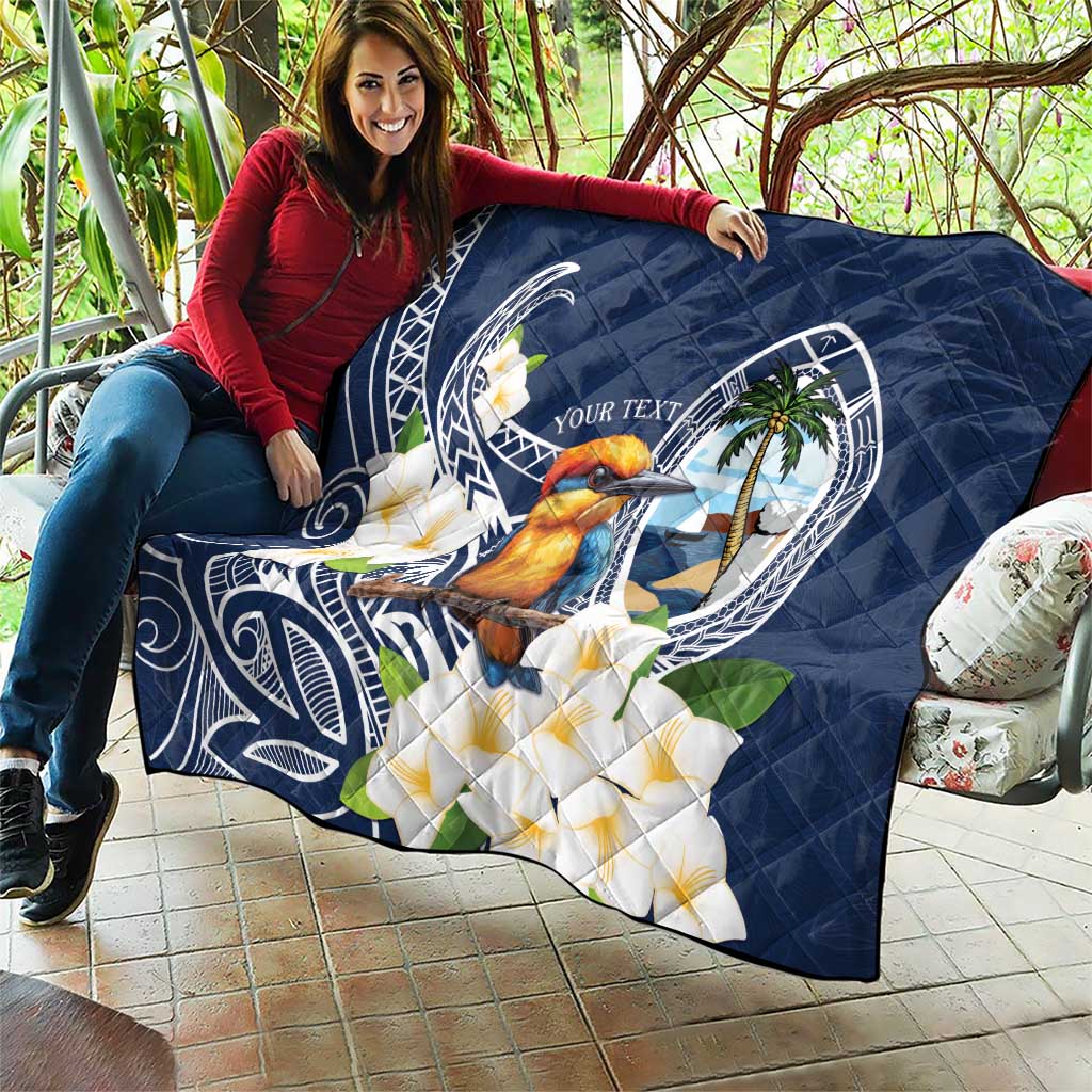Hafa Adai Guam Quilt Sihek Guam Kingfisher with Guasali LT7 - Polynesian Pride