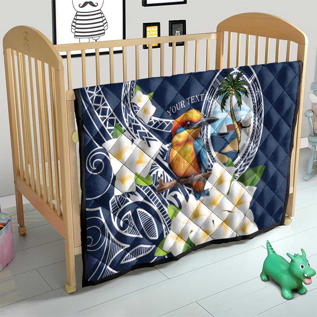 Hafa Adai Guam Quilt Sihek Guam Kingfisher with Guasali LT7 - Polynesian Pride