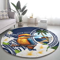Hafa Adai Guam Round Carpet Sihek Guam Kingfisher with Guasali LT7 - Polynesian Pride