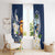 Hafa Adai Guam Window Curtain Sihek Guam Kingfisher with Guasali