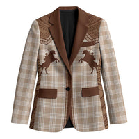 Aloha Hawaii Cowboys Paniolo Blazer Beige Palaka LT7 Unisex Beige - Polynesian Pride