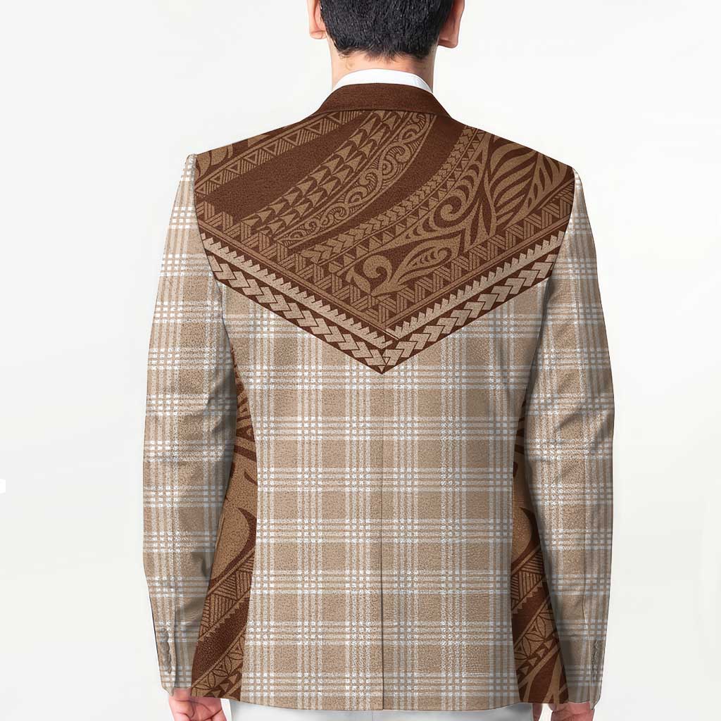 Aloha Hawaii Cowboys Paniolo Blazer Beige Palaka LT7 - Polynesian Pride