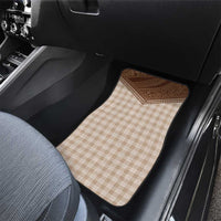 Aloha Hawaii Cowboys Paniolo Car Mats Beige Palaka LT7 - Polynesian Pride