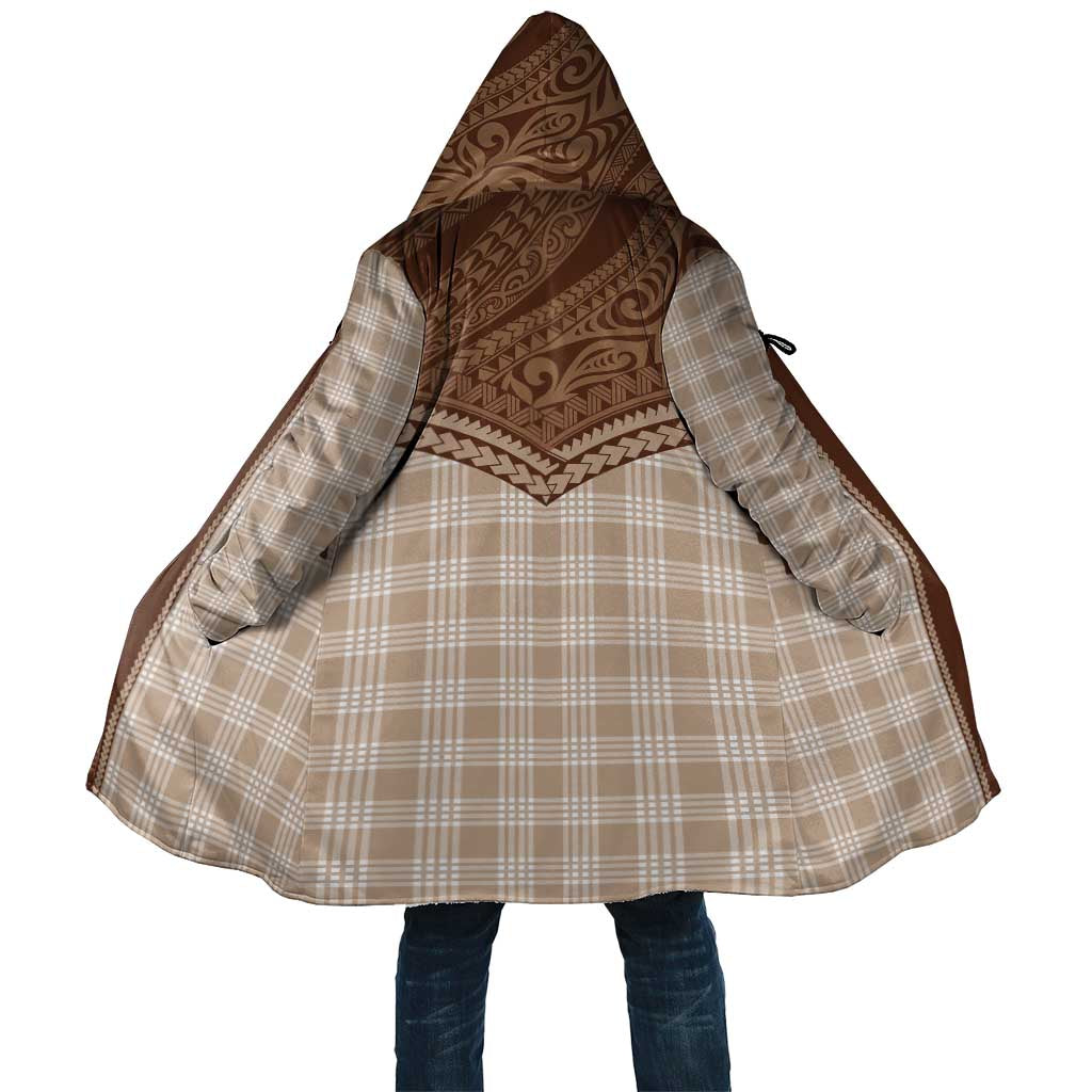 Aloha Hawaii Cowboys Paniolo Cloak Beige Palaka LT7 Unisex Beige - Polynesian Pride