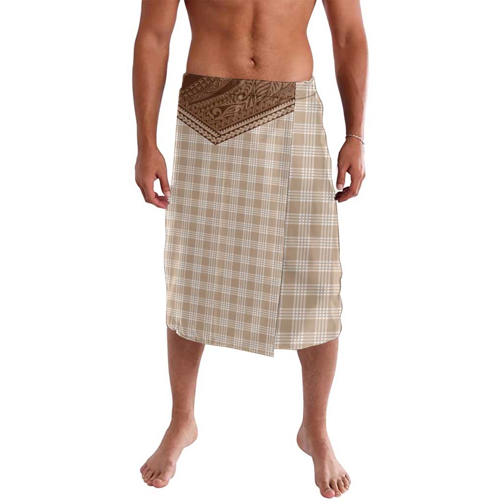 Aloha Hawaii Cowboys Paniolo Lavalava Beige Palaka LT7 Beige - Polynesian Pride
