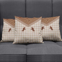 Aloha Hawaii Cowboys Paniolo Pillow Cover Beige Palaka LT7 - Polynesian Pride