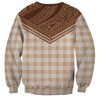 Aloha Hawaii Cowboys Paniolo Sweatshirt Beige Palaka LT7 - Polynesian Pride