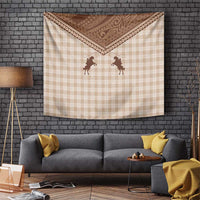 Aloha Hawaii Cowboys Paniolo Tapestry Beige Palaka LT7 Beige - Polynesian Pride