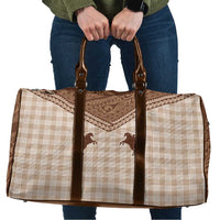 Aloha Hawaii Cowboys Paniolo Travel Bag Beige Palaka LT7 Beige - Polynesian Pride