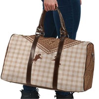 Aloha Hawaii Cowboys Paniolo Travel Bag Beige Palaka LT7 - Polynesian Pride