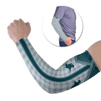 Aloha Hawaii Cowboys Paniolo Arm Sleeves Teal Palaka LT7 Set of 2 Teal - Polynesian Pride