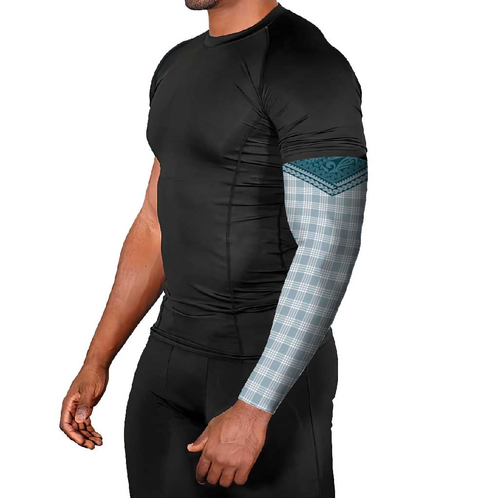 Aloha Hawaii Cowboys Paniolo Arm Sleeves Teal Palaka LT7 - Polynesian Pride