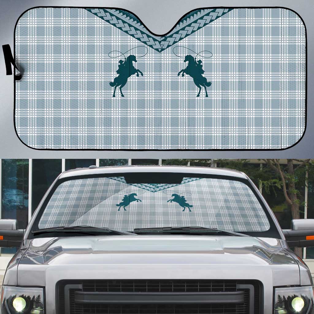 Aloha Hawaii Cowboys Paniolo Auto Sun Shade Teal Palaka LT7 Teal - Polynesian Pride