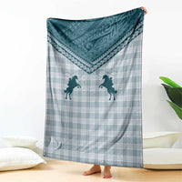 Aloha Hawaii Cowboys Paniolo Blanket Teal Palaka LT7 - Polynesian Pride