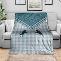 Aloha Hawaii Cowboys Paniolo Blanket Teal Palaka LT7 - Polynesian Pride