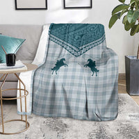 Aloha Hawaii Cowboys Paniolo Blanket Teal Palaka LT7 - Polynesian Pride