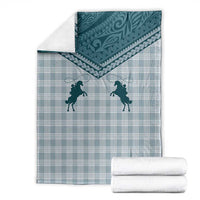 Aloha Hawaii Cowboys Paniolo Blanket Teal Palaka LT7 - Polynesian Pride